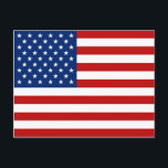 Carte postale drapeau USA<br><div class="desc">Un design simple avec le drapeau américain. Un rappel parfait de votre destination.
Vous pouvez ajouter votre propre texte ou graphique à l'aide de "Customisez-le !" Caractéristiques.
© 2011 FlagAndMap</div>