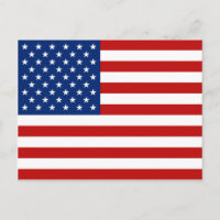 Carte postale drapeau USA