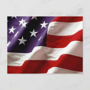 Carte Postale Drapeau USA - Conception Terre Que J'aime
