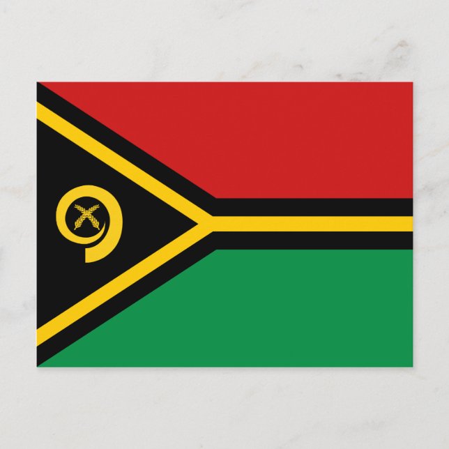 Carte postale drapeau Vanuatu (Devant)
