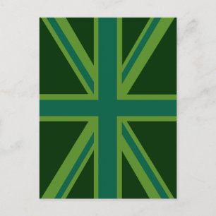 Carte Postale Drapeau vert Union Jack