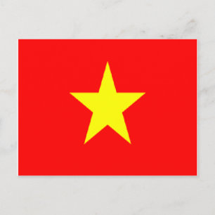 Carte Postale drapeau vietnam