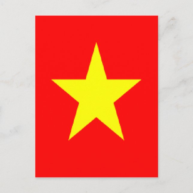Carte Postale drapeau vietnam (Devant)