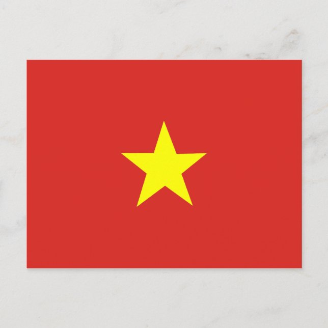 Carte Postale Drapeau vietnamien (Devant)