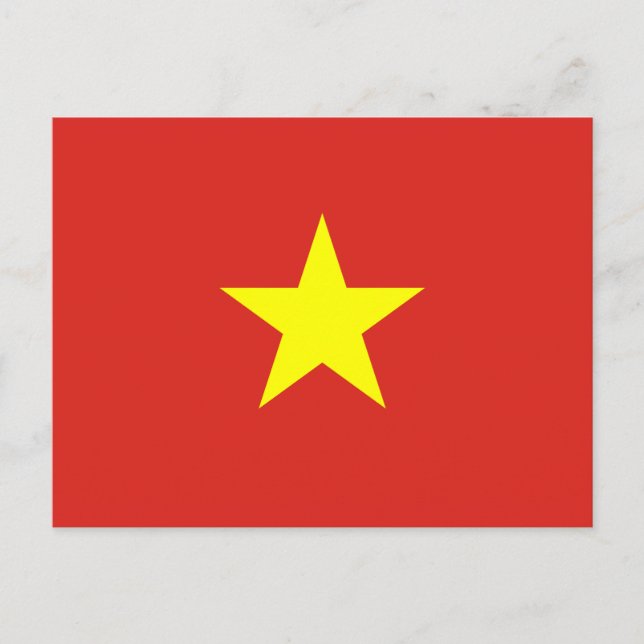Carte Postale Drapeau vietnamien (Vietnam) (Devant)