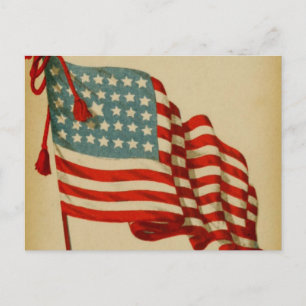 Carte postale Drapeau vintage