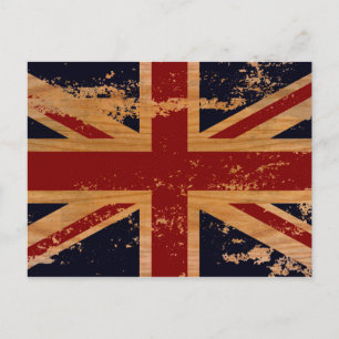Carte Postale Drapeau vintage Angleterre 2