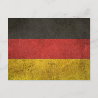 Carte Postale Drapeau vintage déchiré de l'Allemagne