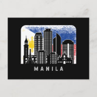 Drapeau Vintage des Philippines de la RCN de Manil