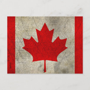 Carte Postale Drapeau VINTAGE DU GRUNGE DU Canada
