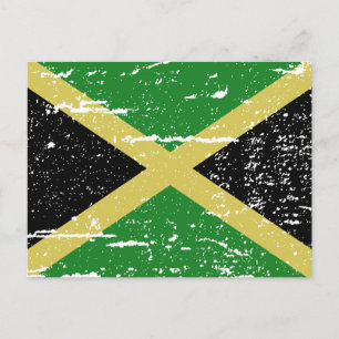 Carte Postale Drapeau vintage Jamaïque