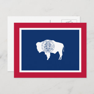 Carte Postale Drapeau Wyomingite, Drapeau du Wyoming