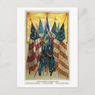 Carte Postale Drapeaux de bataille de la guerre civile no 3