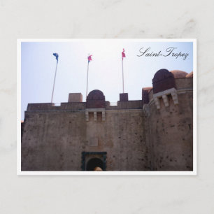 Carte Postale drapeaux de la citadelle de saint tropez