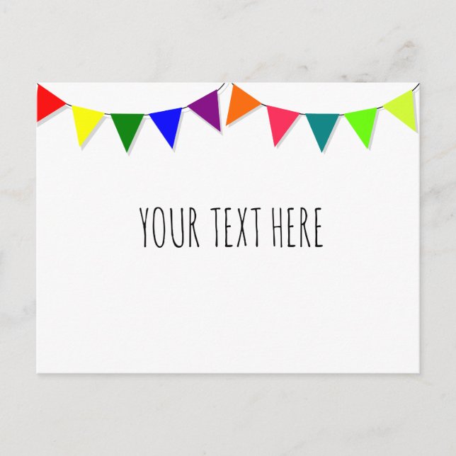 Carte Postale Drapeaux décoratifs (Devant)