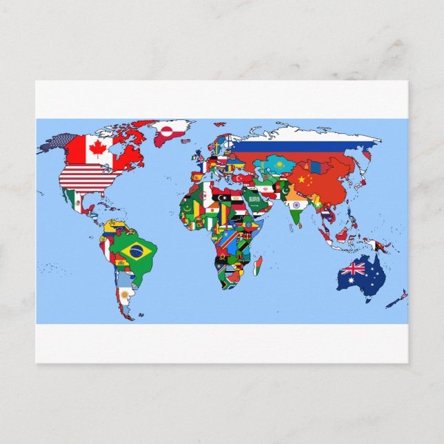 Carte Postale Drapeaux du monde 2014 (Devant)
