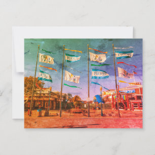 Carte Postale Drapeaux San Francisco Pier 39