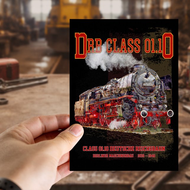 Carte Postale DRB Class 01.10 Steam Train. Deutsche Reichsbahn (DRB Class 01.10 Steam Train. Deutsche Reichsbahn. Postcard)