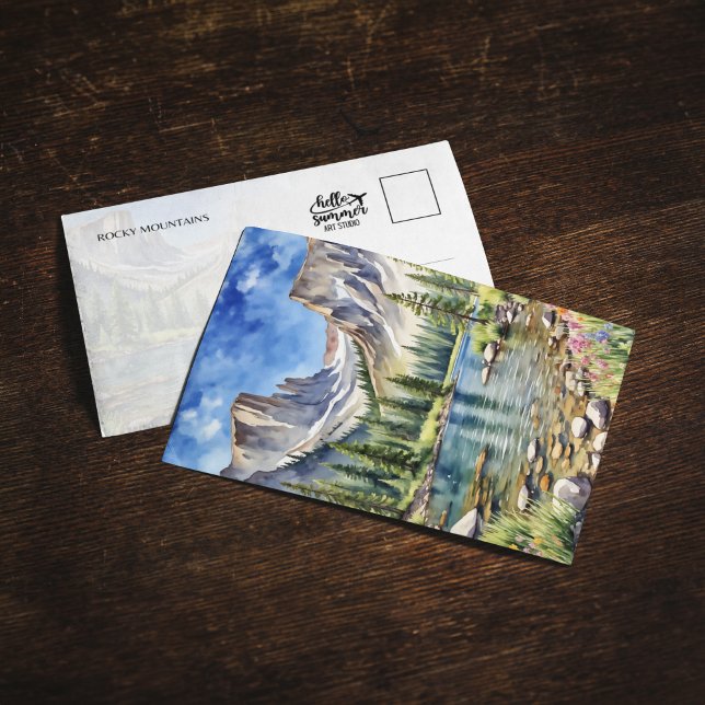 Carte postale Dream Lake du parc national Rocky Mo (Créateur téléchargé)