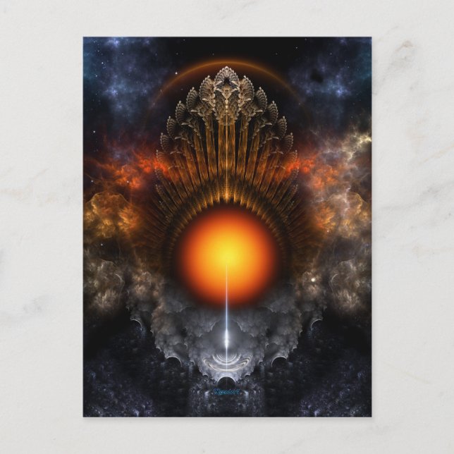 Carte postale Dream Orb Fractal Art (Devant)
