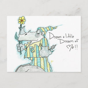Carte postale Dreamin Rhino