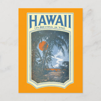 Carte Postale Dreaming of Hawaii Postcard