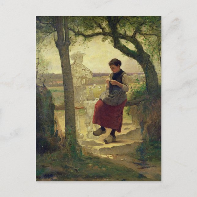 Carte Postale Dreaming of her Love, 1901 (Devant)