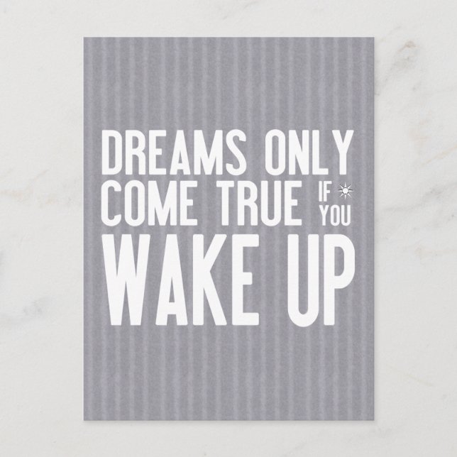 Carte Postale Dreams Come True (Devant)