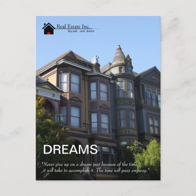 Carte postale Dreams Real Estate (Devant)