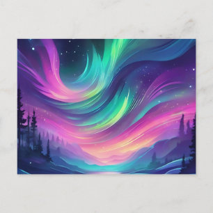 Carte Postale Dreamy Aurora Borealis