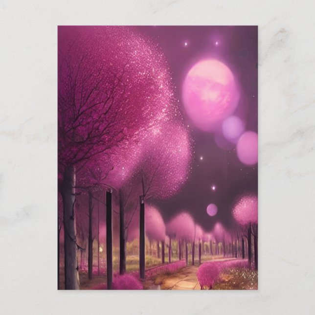 Carte Postale Dreamy Rose Nightscape (Devant)