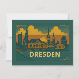 Carte Postale Dresde Allemagne Art de Ville