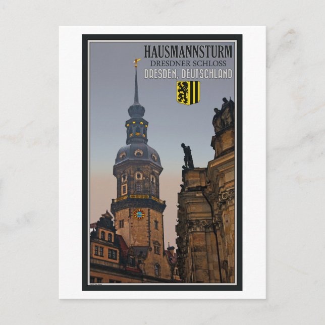 Carte Postale Dresde - Hausmannsturm (Devant)