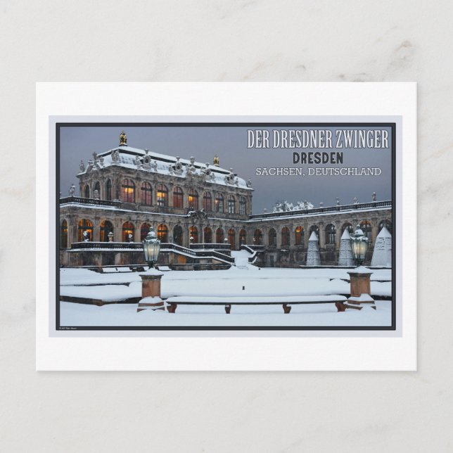 Carte Postale Dresde - Zwinger Palace Winter LS (Devant)