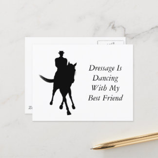 Carte Postale Dressage Danser Avec Meilleur Ami Cheval Et Rider