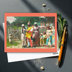 Carte Postale Dressing pour le Carnaval de Winslow Homer