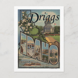 Carte Postale Driggs, IdahoGrandes Lettres ScènesDriggs, ID