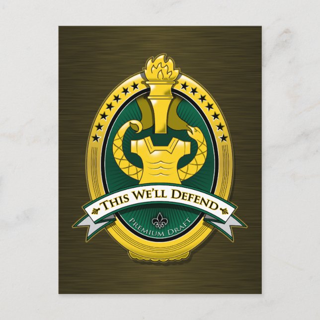 Carte Postale Drill Sergeant Premium Draft Beer (Devant)