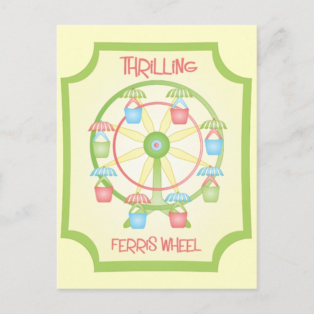 Carte Postale drilling Ferris Wheel (Devant)