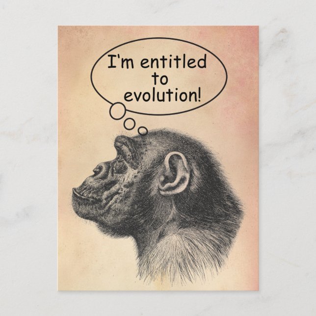 Carte Postale Droit à une évolution rapide (Devant)