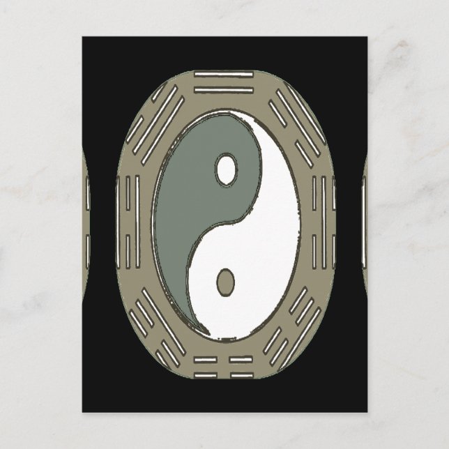 Carte Postale Droit d'attraction - Ying Yang (Devant)