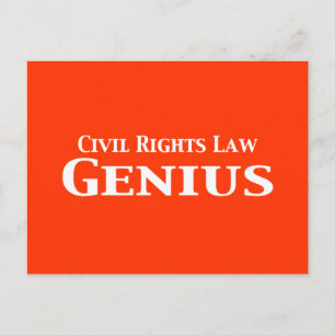 Carte Postale Droit des droits civils Cadeaux de génie
