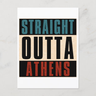 Carte Postale Droit devant Athènes Géorgie GA