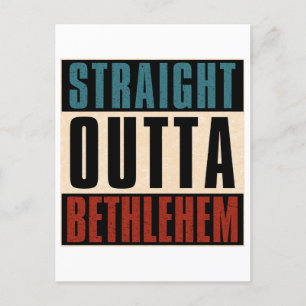 Carte Postale Droit devant Bethlehem Pennsylvania PA