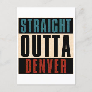 Carte Postale Droit devant Denver Colorado CO USA
