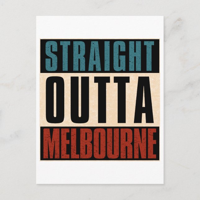 Carte Postale Droit devant Melbourne Floride FL (Devant)