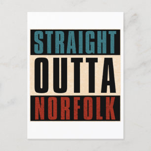 Carte Postale Droit devant Norfolk Virginia VA
