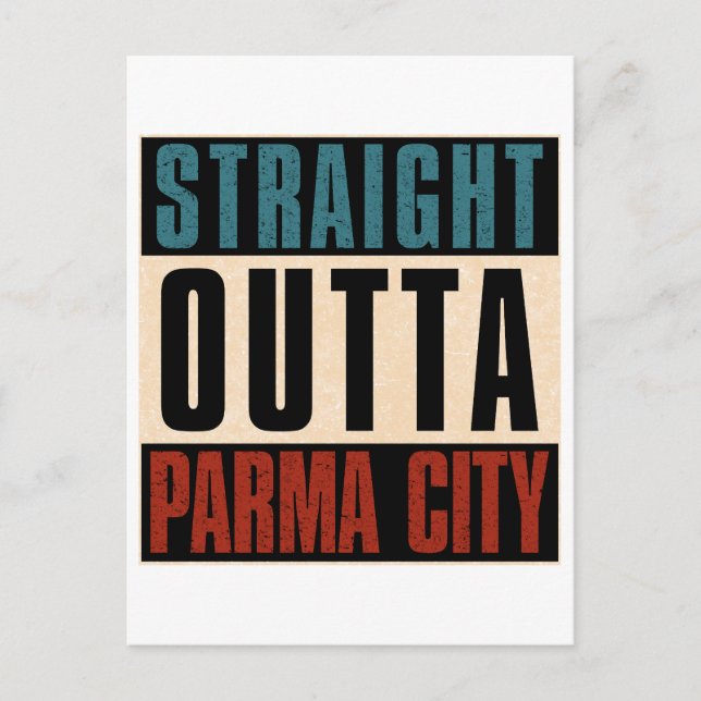 Carte Postale Droit devant Parma Ohio OH (Devant)