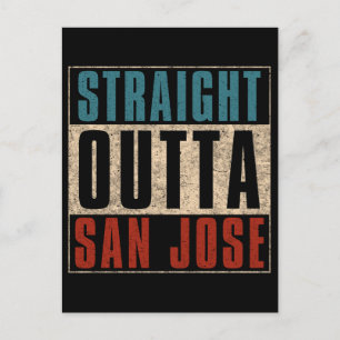 Carte Postale Droit devant San Jose California CA USA