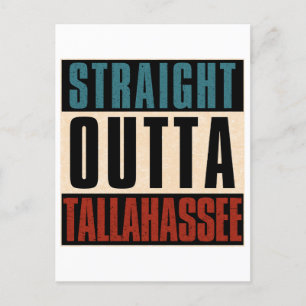 Carte Postale Droit devant Tallahassee Floride FL
